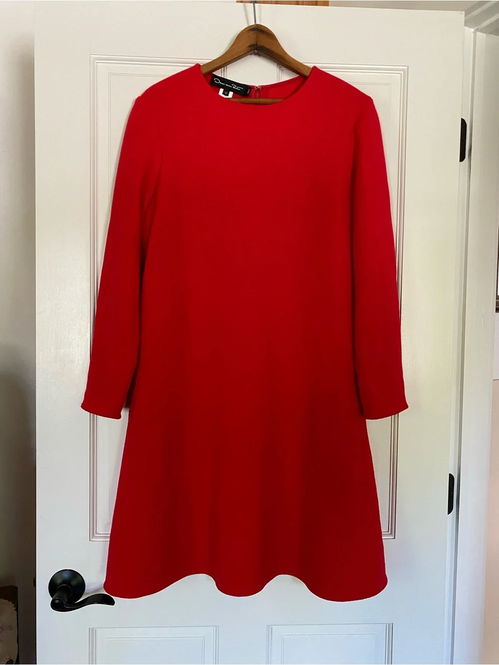 OSCAR DE LA RENTA red wool-blend dress 12 - Picture 1 of 6